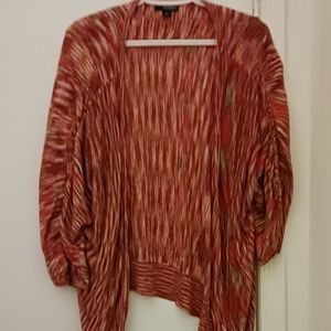 Shrug, Open Front, Very Fall like colors. By a.n.a. woman